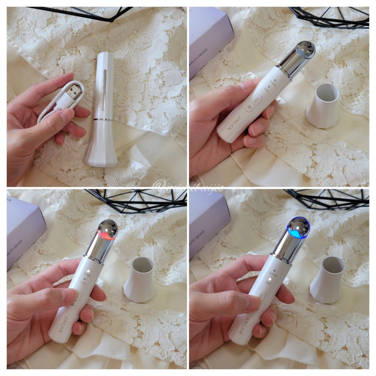 目元美顔器/ANLAN/美顔器・マッサージを使ったクチコミ(3枚目)