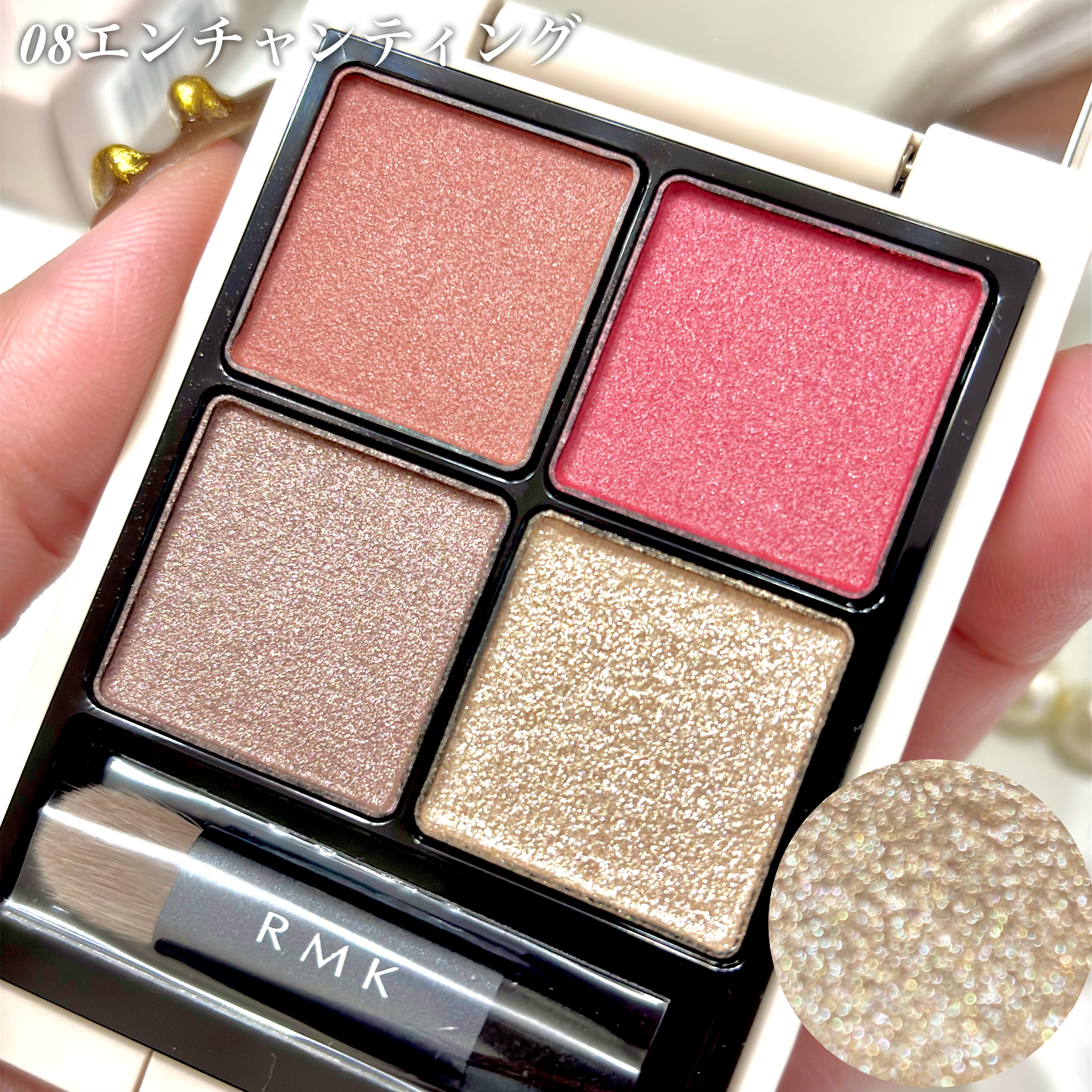 RMK シンクロマティック アイシャドウパレット/RMK/アイシャドウパレットを使ったクチコミ（2枚目）