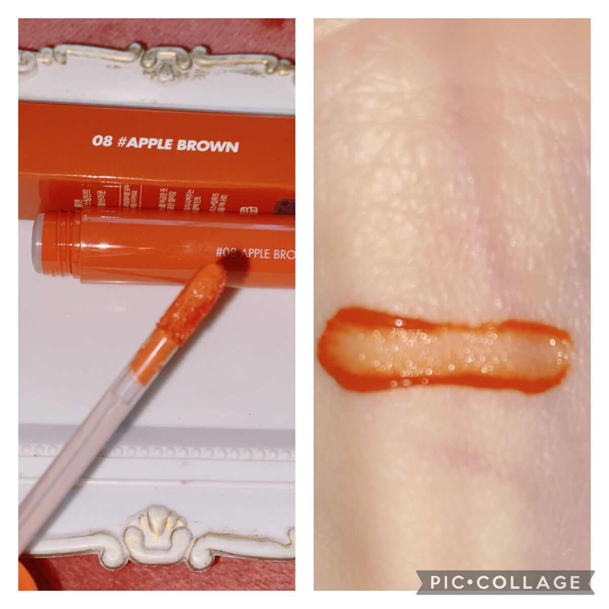 ジューシーラスティングティント/rom&nd/リップティントを使ったクチコミ（2枚目）