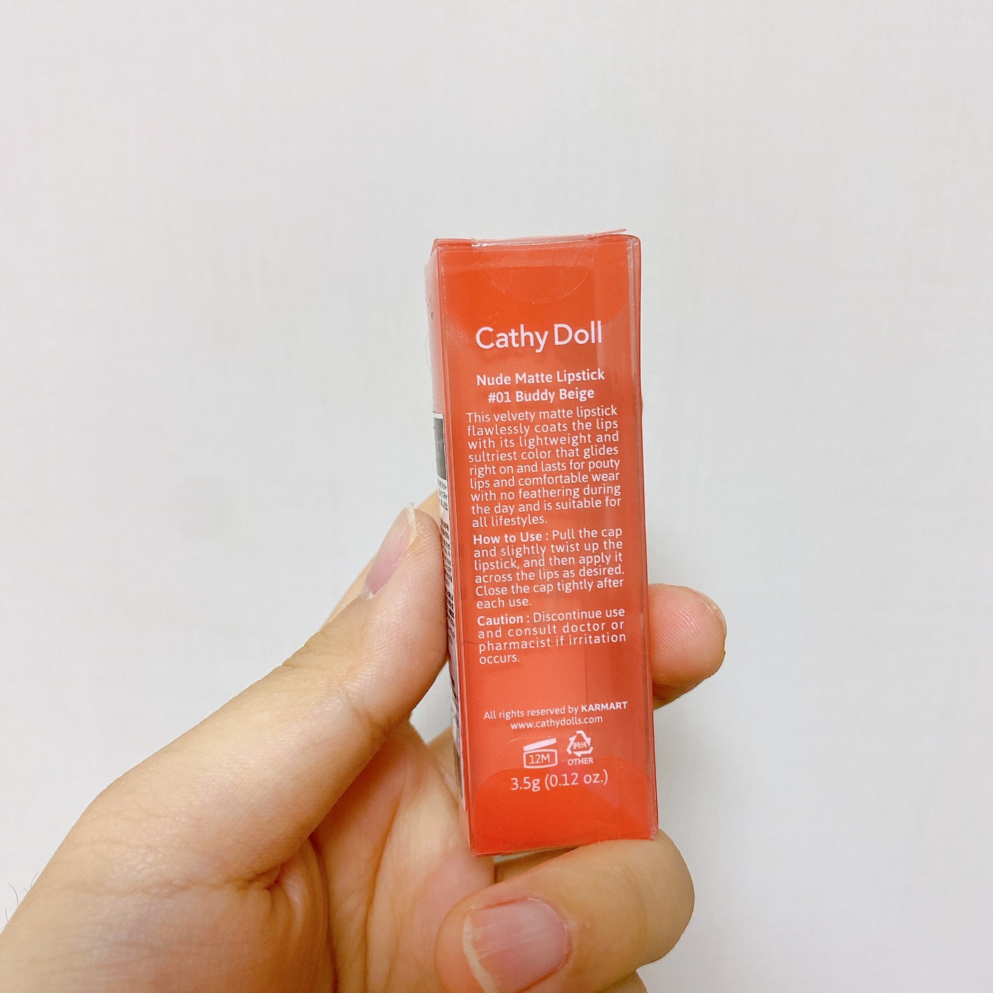 ヌードマットリップスティック/CathyDoll/口紅を使ったクチコミ(9枚目)