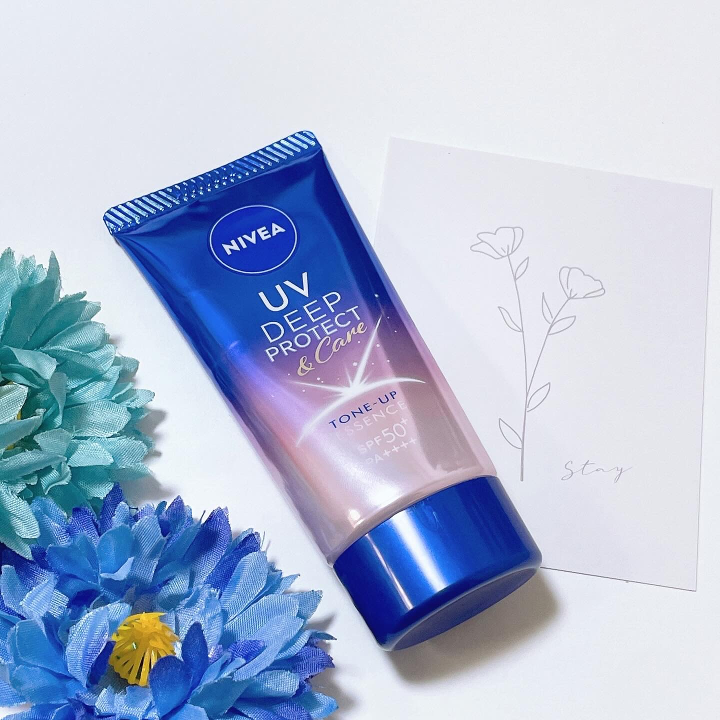 ニベアUV ディープ プロテクト＆ケア トーンアップ エッセンス/ニベア/日焼け止めローションを使ったクチコミ（3枚目）