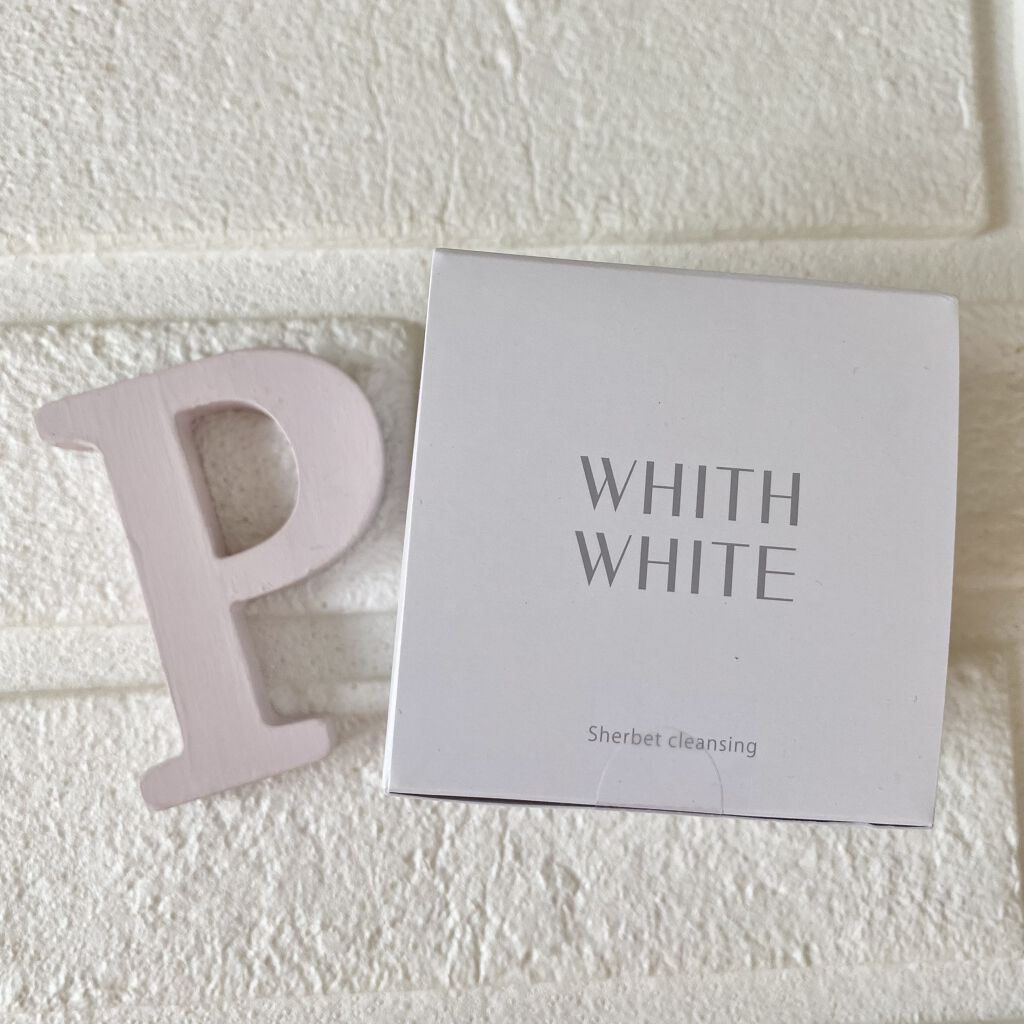 WHITH WHITE フィス ホワイト シャーベットクレンジグのクチコミ「手に取ると少しひんやり！
今の季節はそれがすごく嬉しいね。
ジェルではない、ほんとに新感覚でし.....」（1枚目）