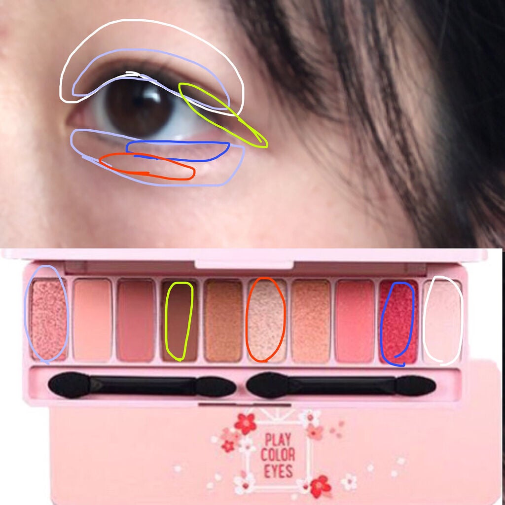 プレイカラー アイシャドウ/ETUDE/アイシャドウパレットを使ったクチコミ(2枚目)