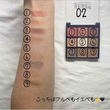 UR GLAM　BLOOMING EYE COLOR PALETTE/U R GLAM/アイシャドウパレットを使ったクチコミ（3枚目）