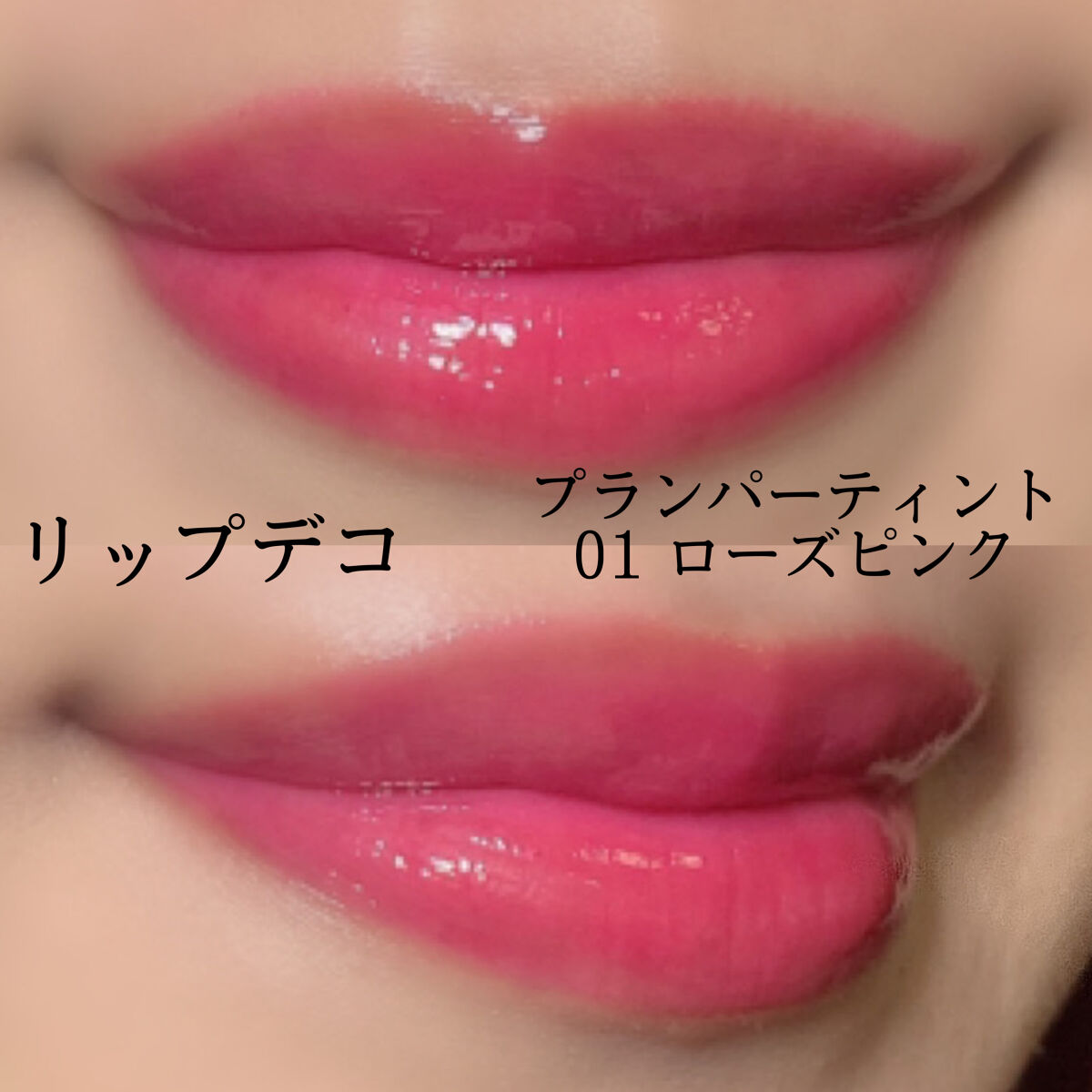 リップデコ プランパーティント 01 ローズピンク/キスミー/リッププランパーを使ったクチコミ（2枚目）