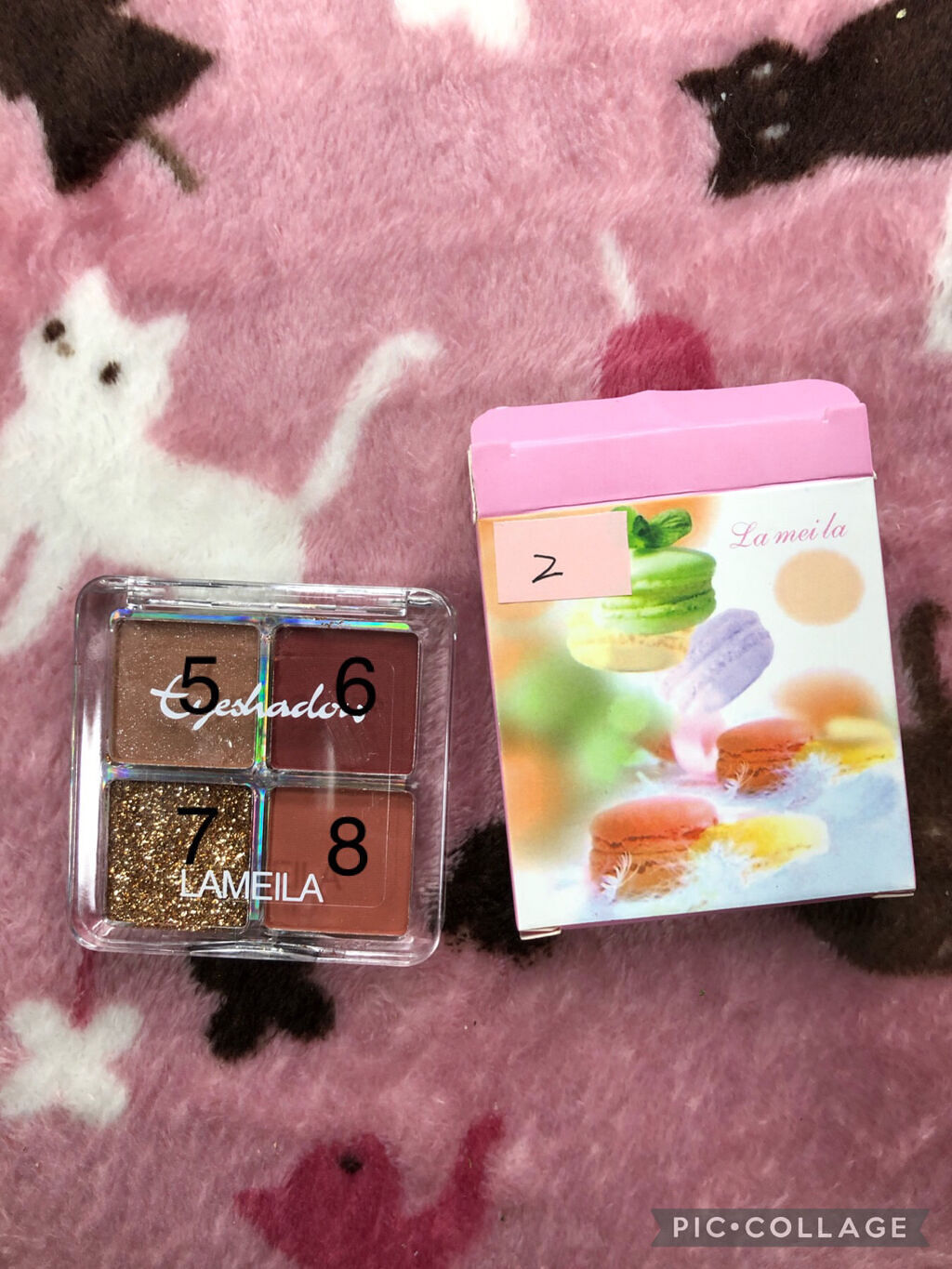 四色眼影/Lameila/アイシャドウパレットを使ったクチコミ（3枚目）