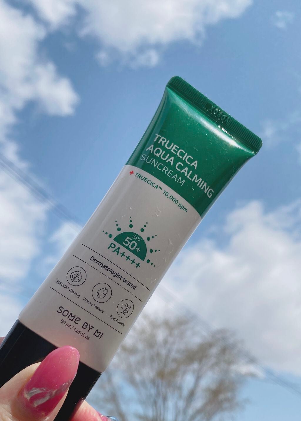 TRUECICA アクアカーミング日焼け止め/SOME BY MI/日焼け止めクリームを使ったクチコミ(1枚目)