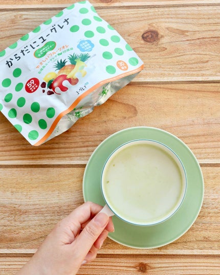 からだにユーグレナ やさしいフルーツオレパウダー/からだにユーグレナ/食品を使ったクチコミ(4枚目)