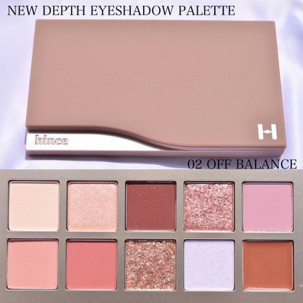 ニューデップスアイシャドウパレット 02 オフ・バランス/hince/アイシャドウパレットを使ったクチコミ(1枚目)