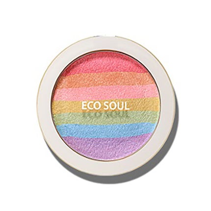 the SAEM Eco Soul Rainbow Blusher