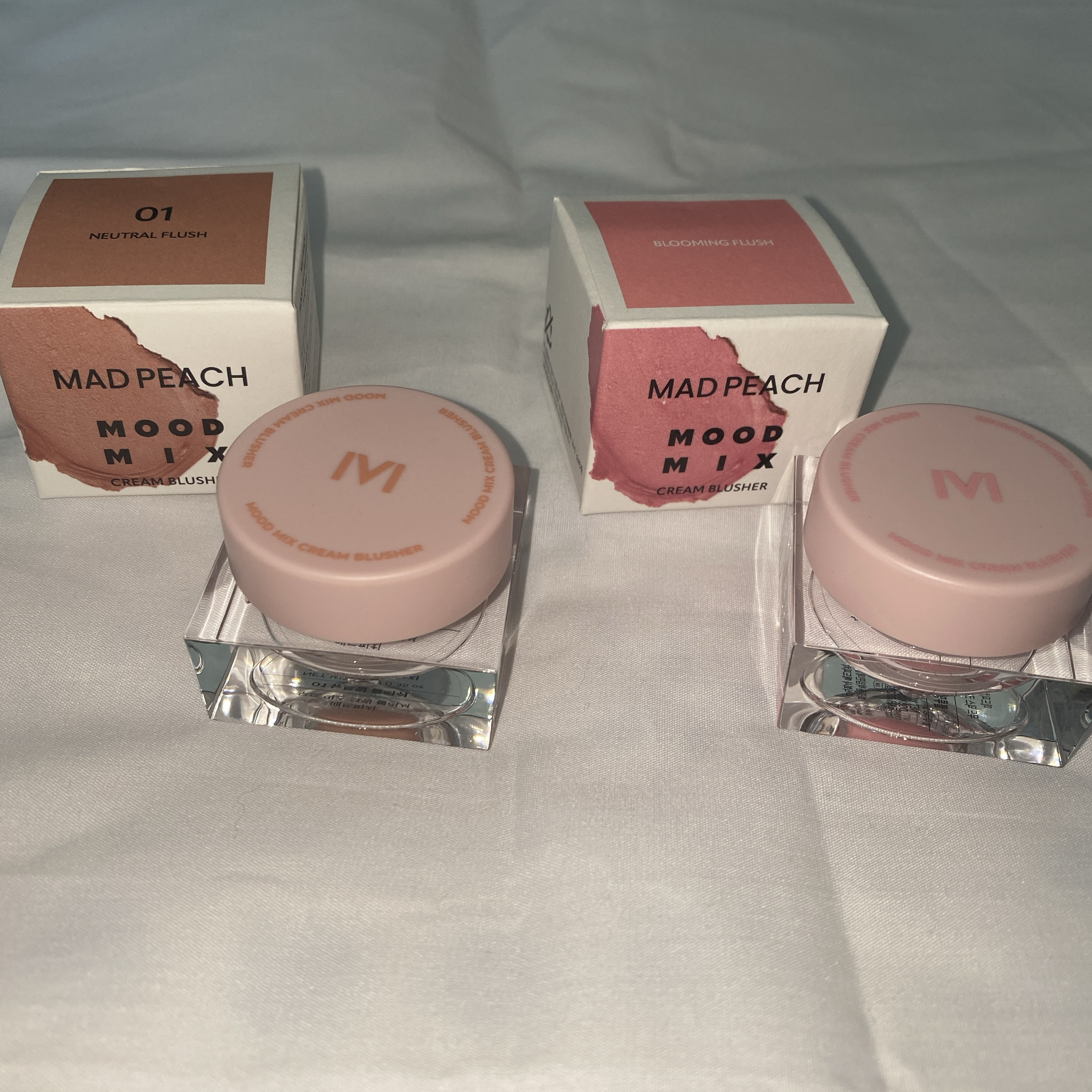 ムードミックスクリームブラッシャー 01 Neutral Flush/MAD PEACH/ジェル・クリームチークを使ったクチコミ（1枚目）