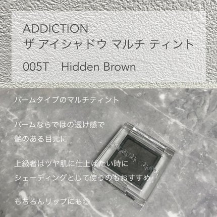 アディクション ザ アイシャドウ マルチ ティント 005T Hidden Brown/ADDICTION/ジェル・クリームアイシャドウの画像