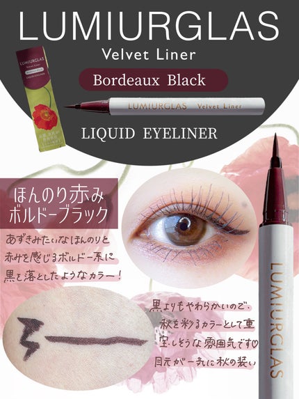 ベルベットライナー/LUMIURGLAS/リキッドアイライナーを使ったクチコミ(4枚目)
