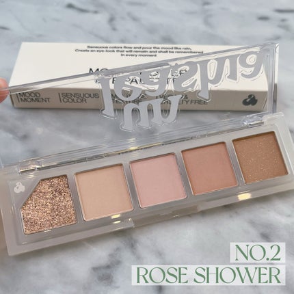 ムードシャワーアイパレット/unleashia/アイシャドウパレットを使ったクチコミ(2枚目)