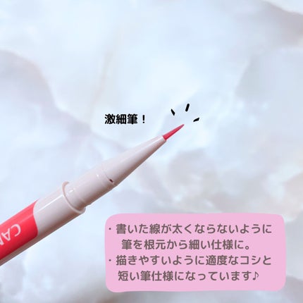 3wayスリムアイルージュライナー/キャンメイク/リキッドアイライナーを使ったクチコミ(2枚目)