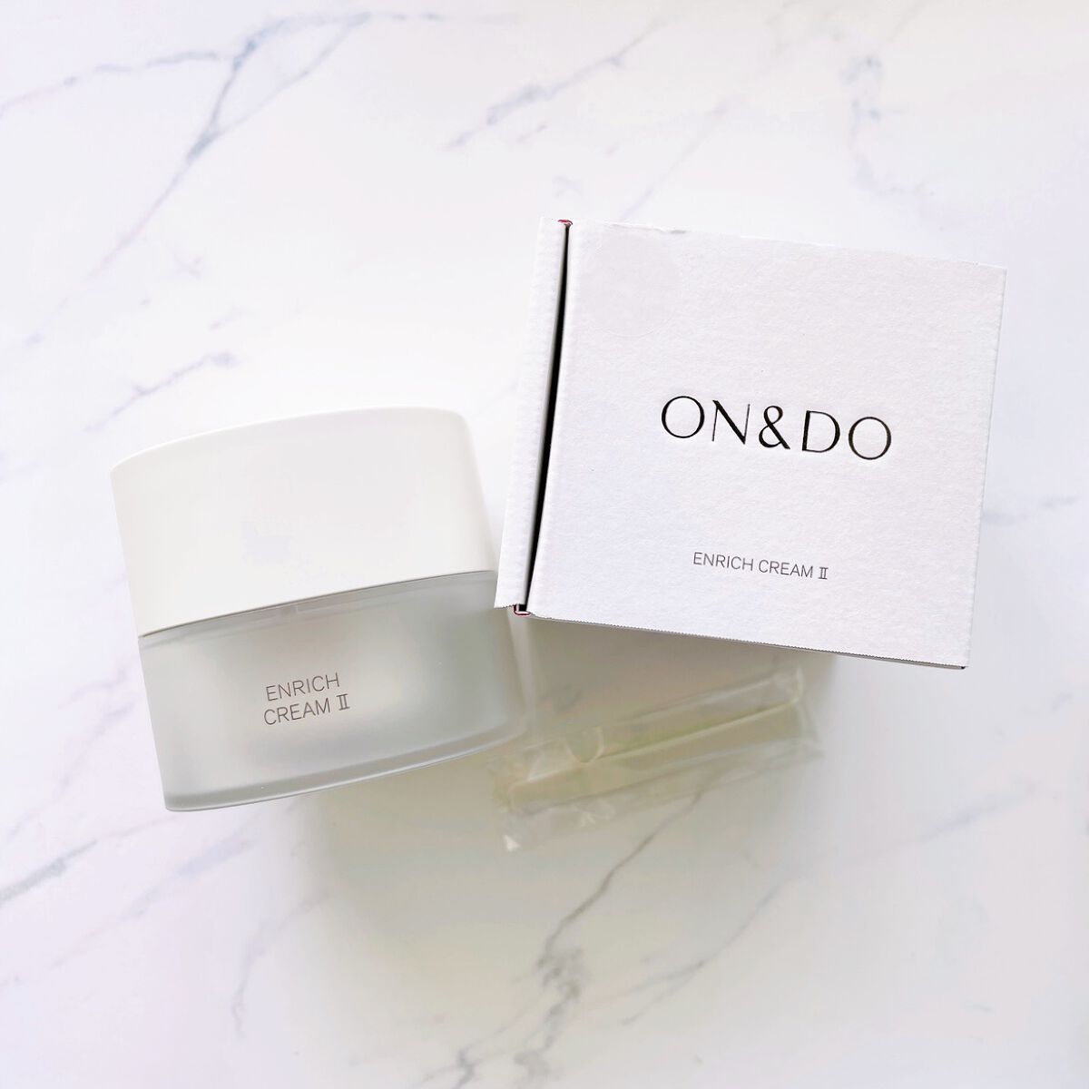 ON&DO エンリッチクリームIIのクチコミ「柔らかくなめらかなクリーム。
すっと伸びてべたつかないので使いやすいです。
もっちり、ふっくら.....」（1枚目）