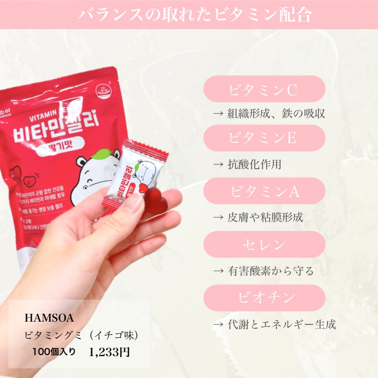 ビタミングミ/HAMSOA/バランス栄養食を使ったクチコミ（2枚目）