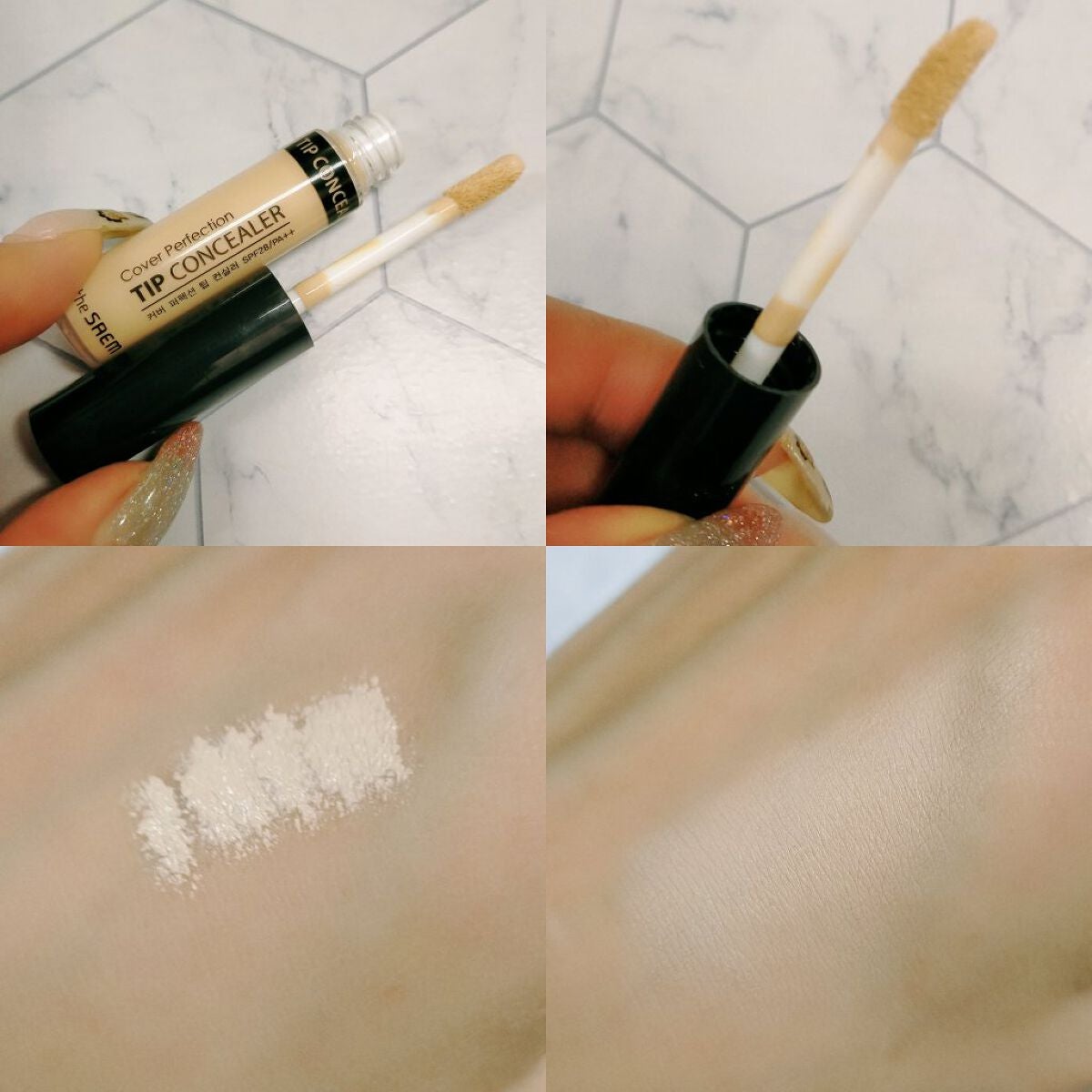 カバーパーフェクション チップコンシーラー/the SAEM/リキッドコンシーラーを使ったクチコミ(2枚目)