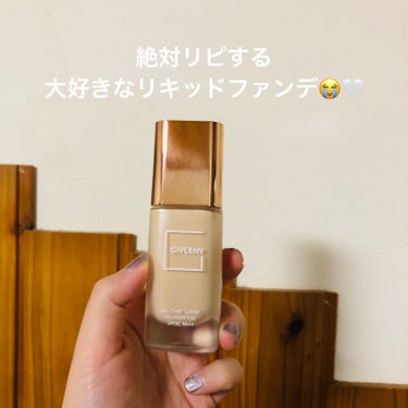 GIVERNY
密着カバーファンデーション


私は、日焼け止め→GIVERNYのファンデ
→Innisfreeのパウダー→メイクキープミスト
で使ってます🫡📝


🤍ほんと〜〜〜〜〜に密着する！😳
 