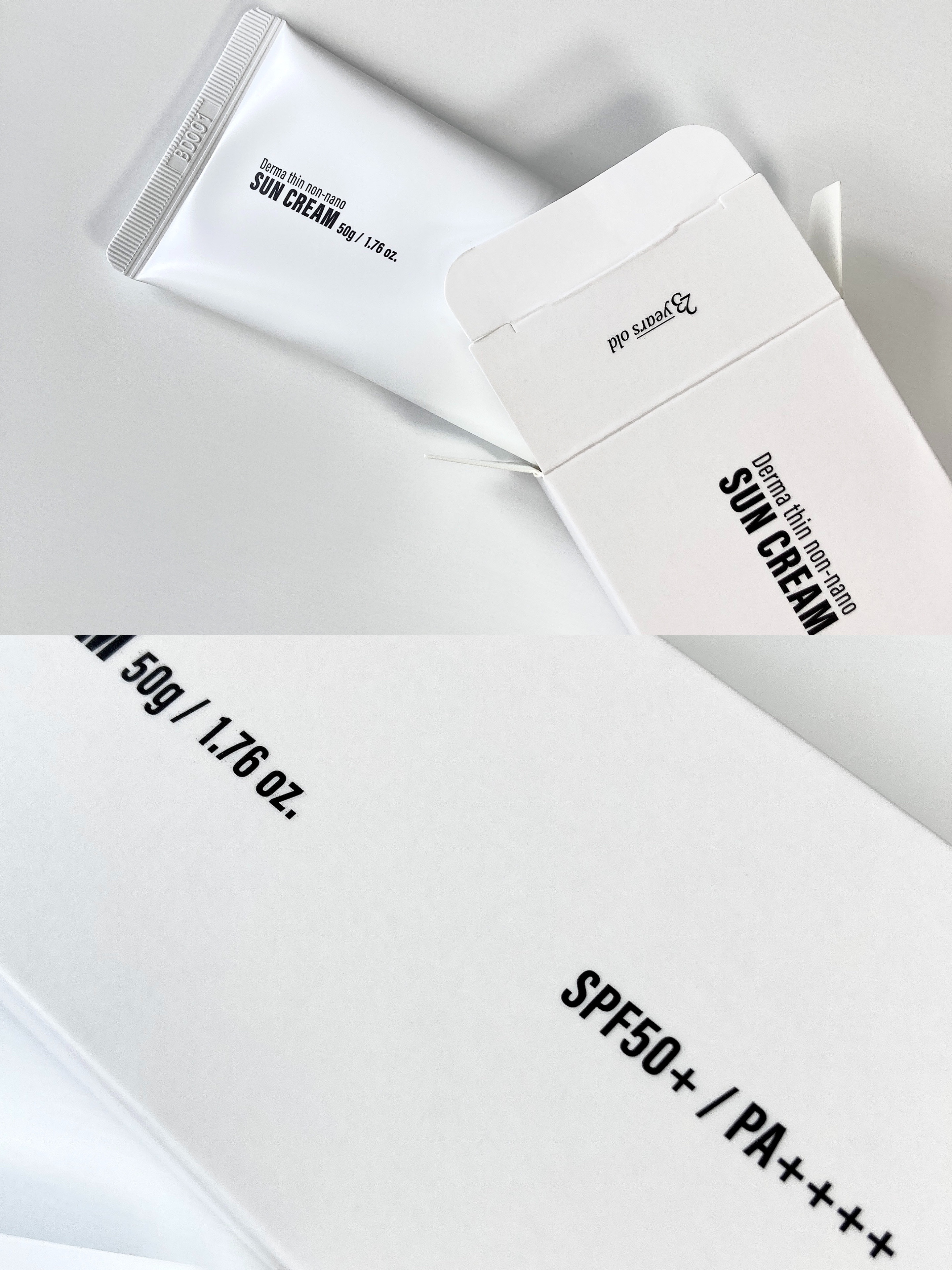 23years old ダーマシンノンナノサンクリームのクチコミ「紫外線をカットしながら鎮静&トーンアップ!!
敏感肌でも使える日焼け止め🌞

🏷️ブランド名:.....」（3枚目）