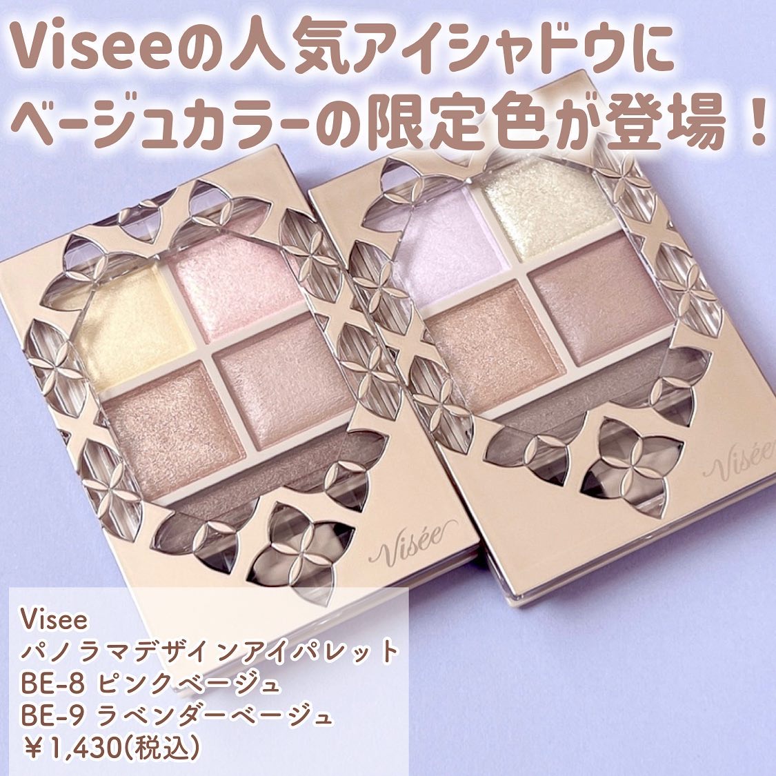 パノラマデザイン アイパレット/Visée/アイシャドウパレットを使ったクチコミ（2枚目）
