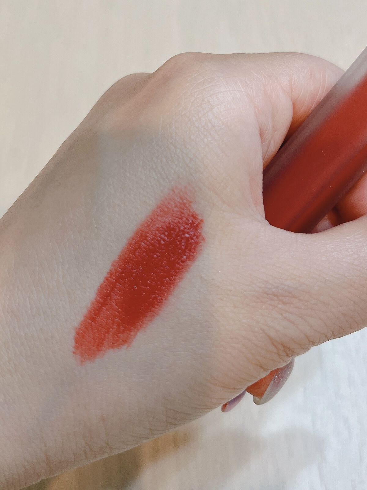 アディクション ベルベットティント 104 セルフィッシュコーラル/Flynn/リップティントを使ったクチコミ（2枚目）