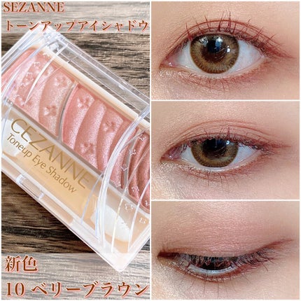 トーンアップアイシャドウ/CEZANNE/アイシャドウパレットを使ったクチコミ(1枚目)