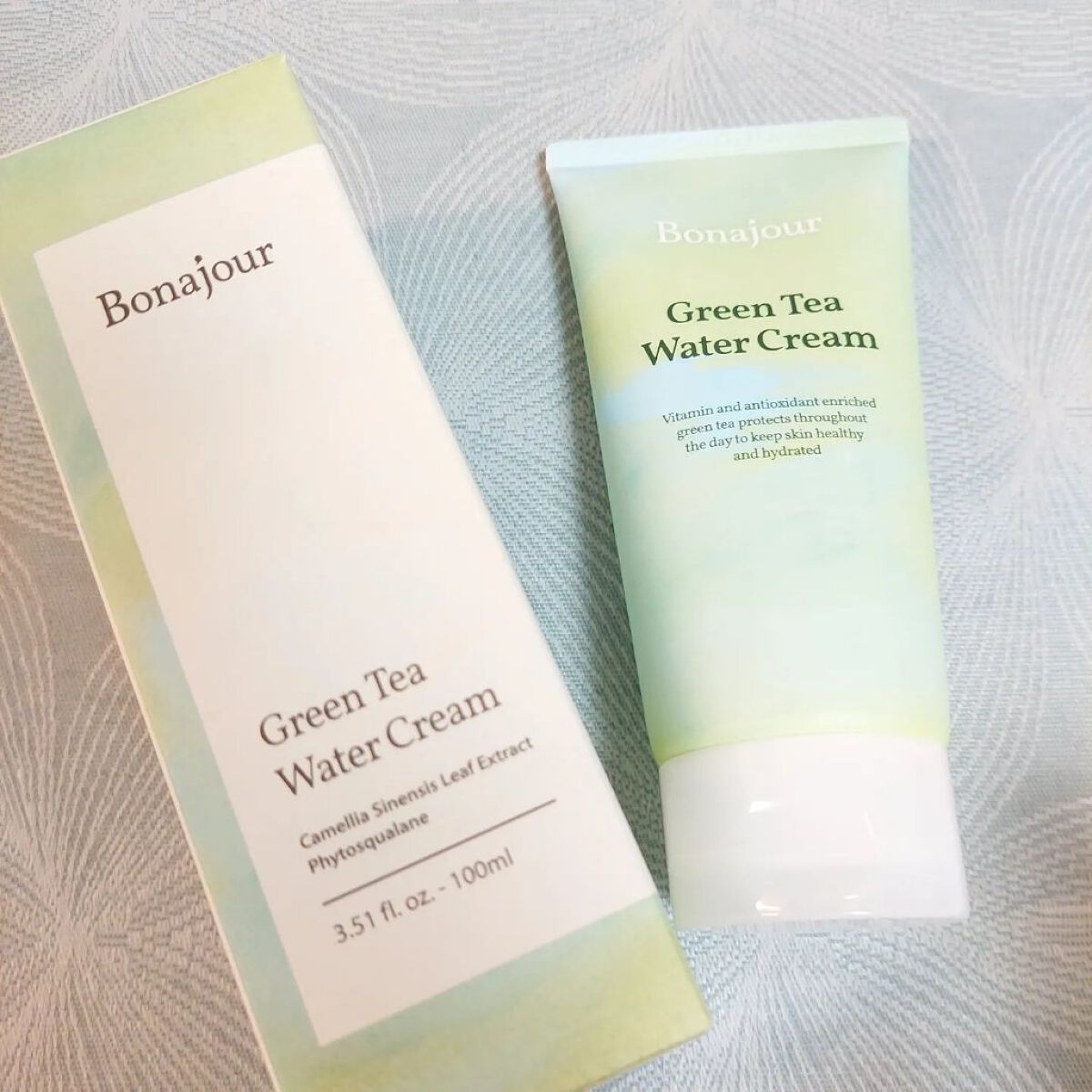 グリーンティーウォーターボム/Bonajour/フェイスクリームを使ったクチコミ（1枚目）