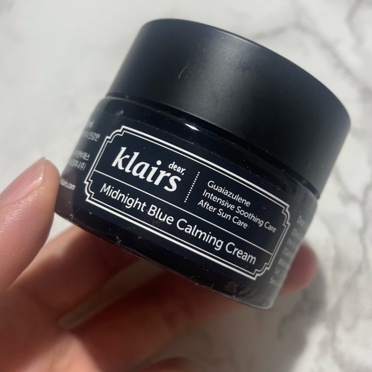 ミッドナイトブルーカーミングクリーム/Klairs/フェイスクリームを使ったクチコミ(3枚目)