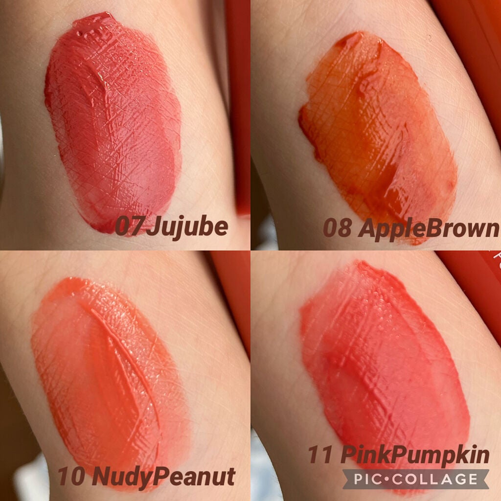 ジューシーラスティングティント/rom&nd/リップティントを使ったクチコミ(3枚目)