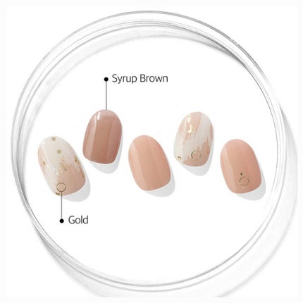 セミキュアジェルネイル(ハンド)/ohora/ネイルシールを使ったクチコミ(2枚目)