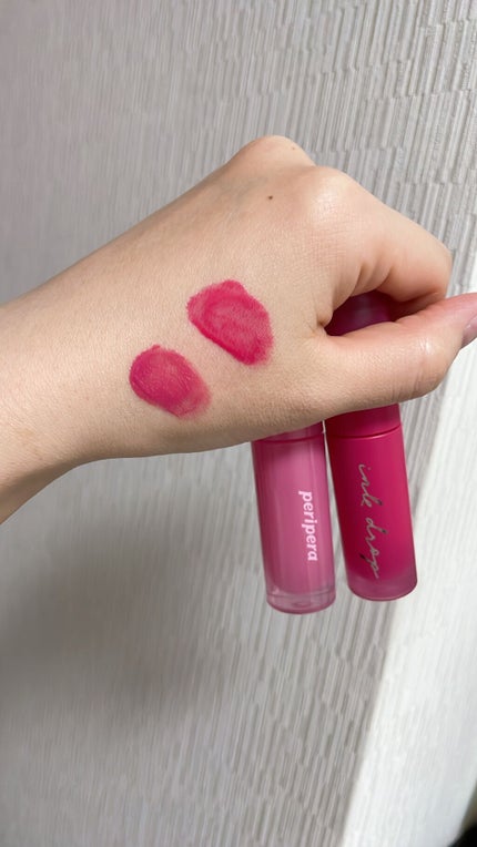 インク ムード ドロップ ティント 09 ピンクマニア/PERIPERA/リップグロスを使ったクチコミ(1枚目)