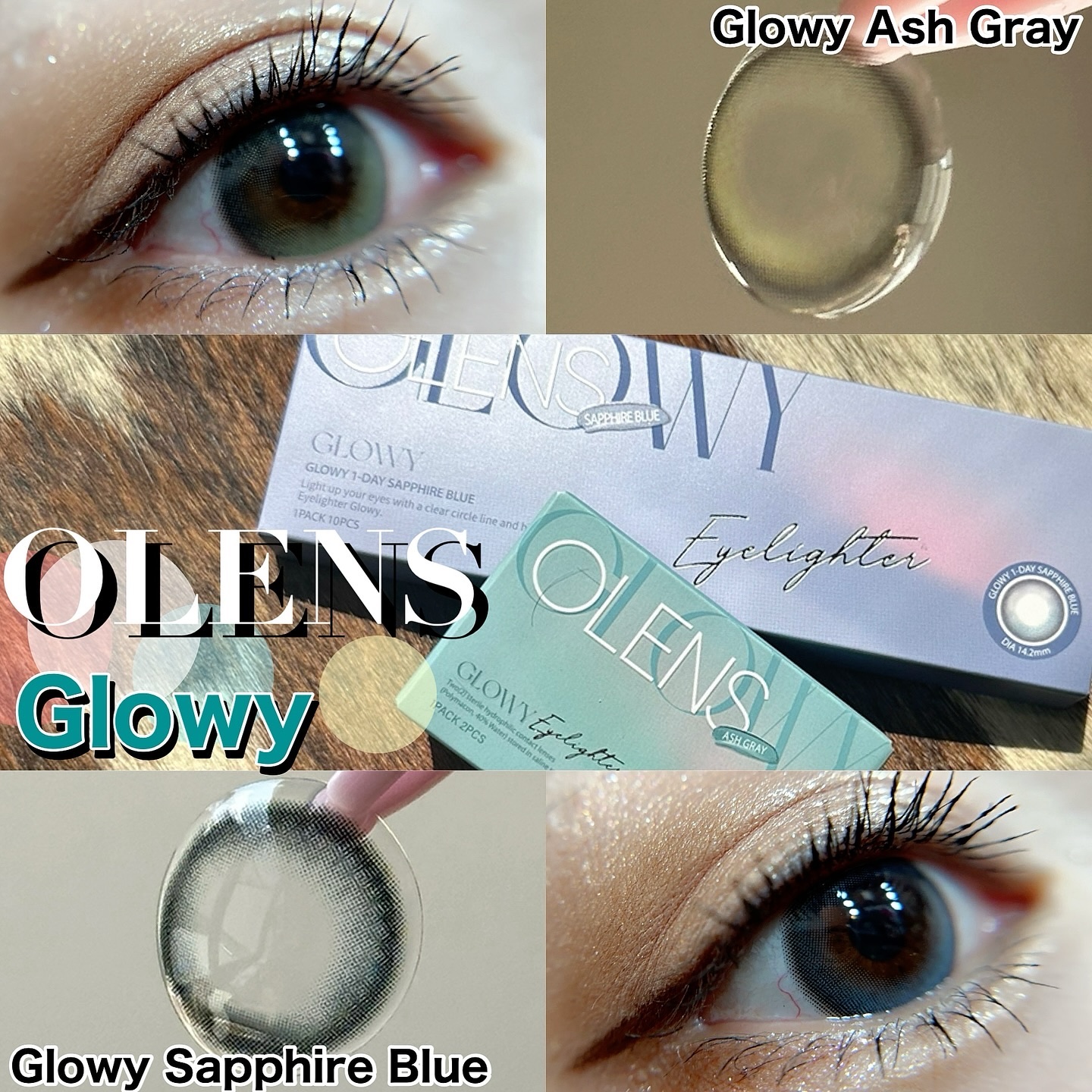 Glowy 1day/OLENS/ワンデー（１DAY）カラコンを使ったクチコミ（1枚目）