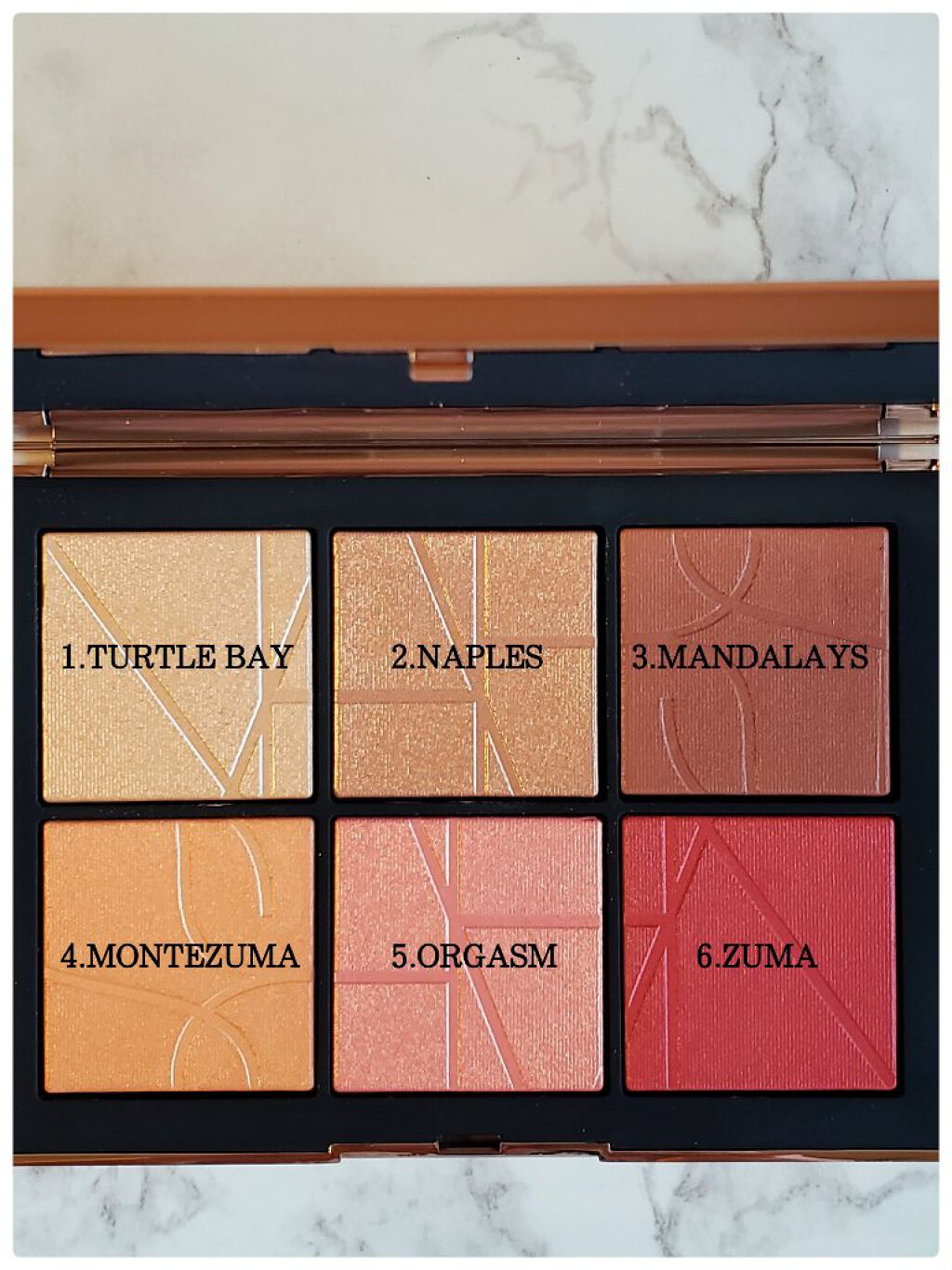 オーガズム オン ザ ビーチ チークパレット/NARS/パウダーチークを使ったクチコミ(2枚目)