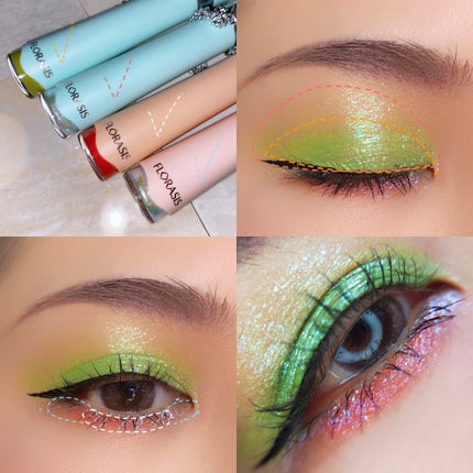 花簇流錦 クリーミーリキッドアイシャドウ/花西子/リキッドアイシャドウを使ったクチコミ(4枚目)