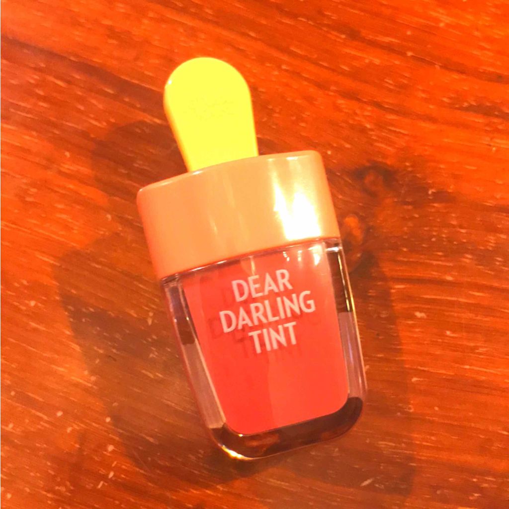 ディアダーリン ウォータージェルティント （アイスティント）/ETUDE/口紅を使ったクチコミ（2枚目）