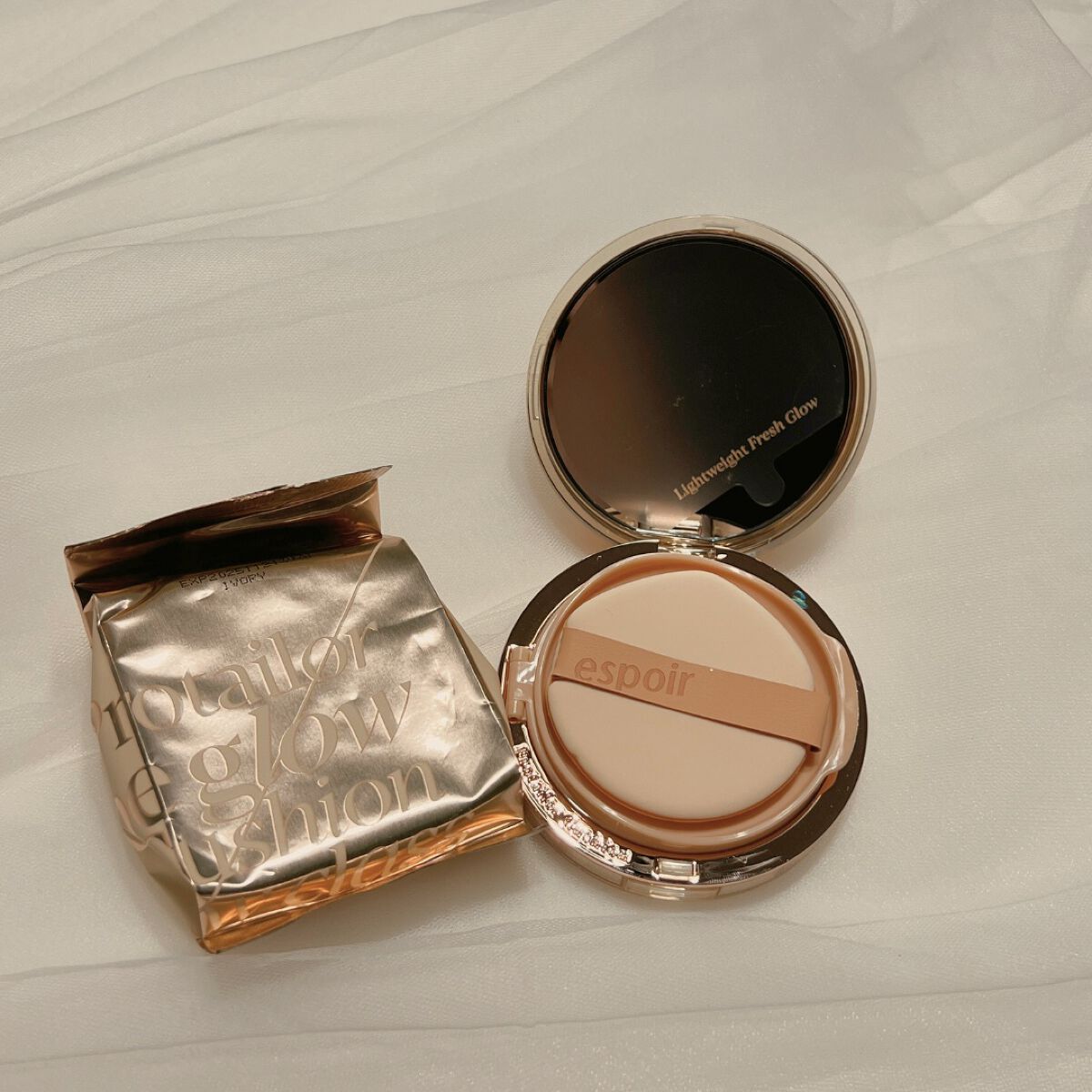 プロテーラービーグロウクッション ニュークラス/espoir/クッションファンデーションを使ったクチコミ（2枚目）