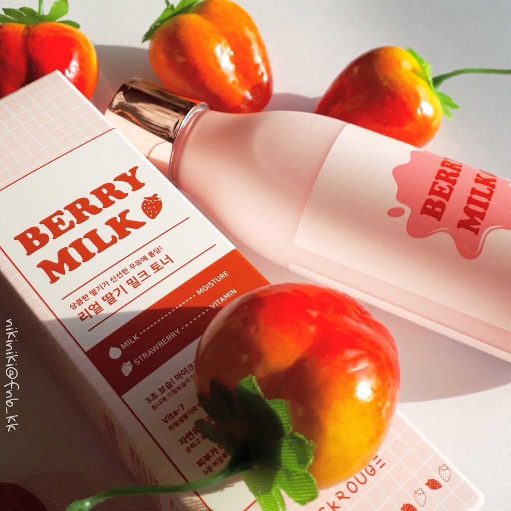 ベリーミルクトナー/BLACK ROUGE/化粧水を使ったクチコミ（2枚目）