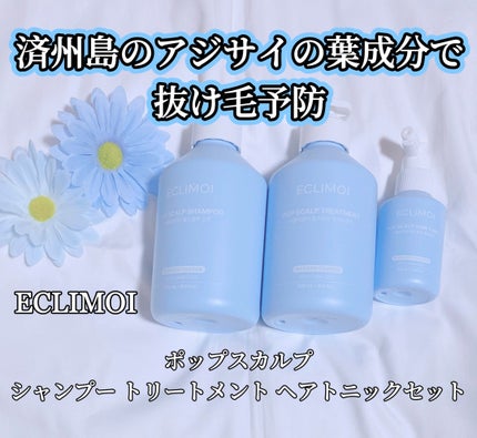 ポップスカルプ シャンプー トリートメント ヘアトニックセット/ECLIMOI/市販シャンプーを使ったクチコミ(1枚目)