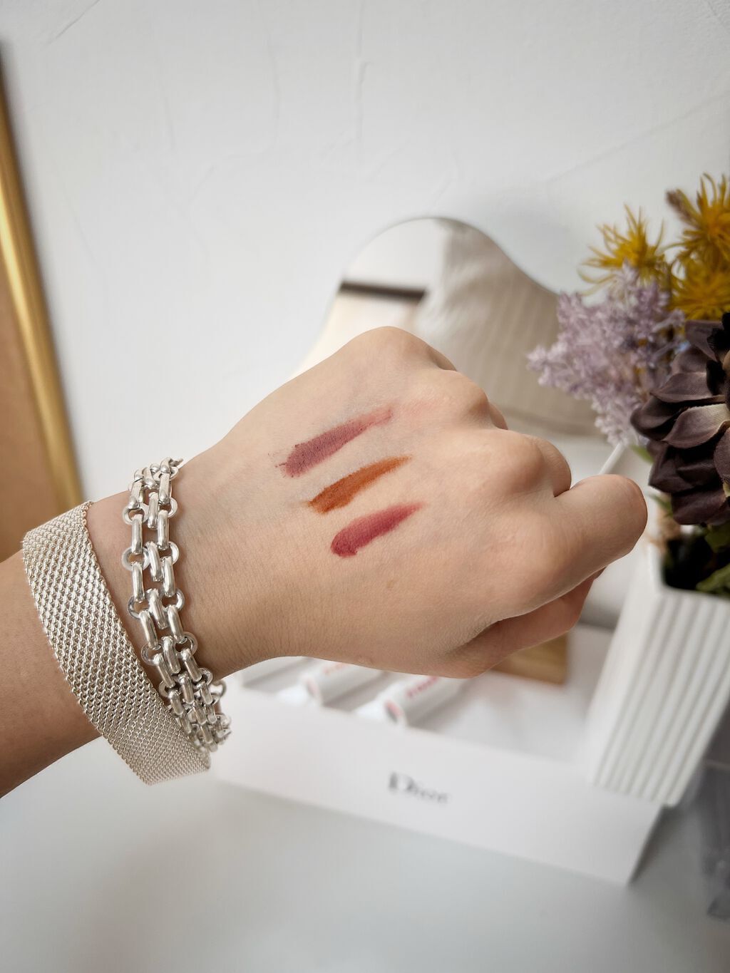 スーパーマットリップ&チークマッド/INTO U/口紅を使ったクチコミ(4枚目)