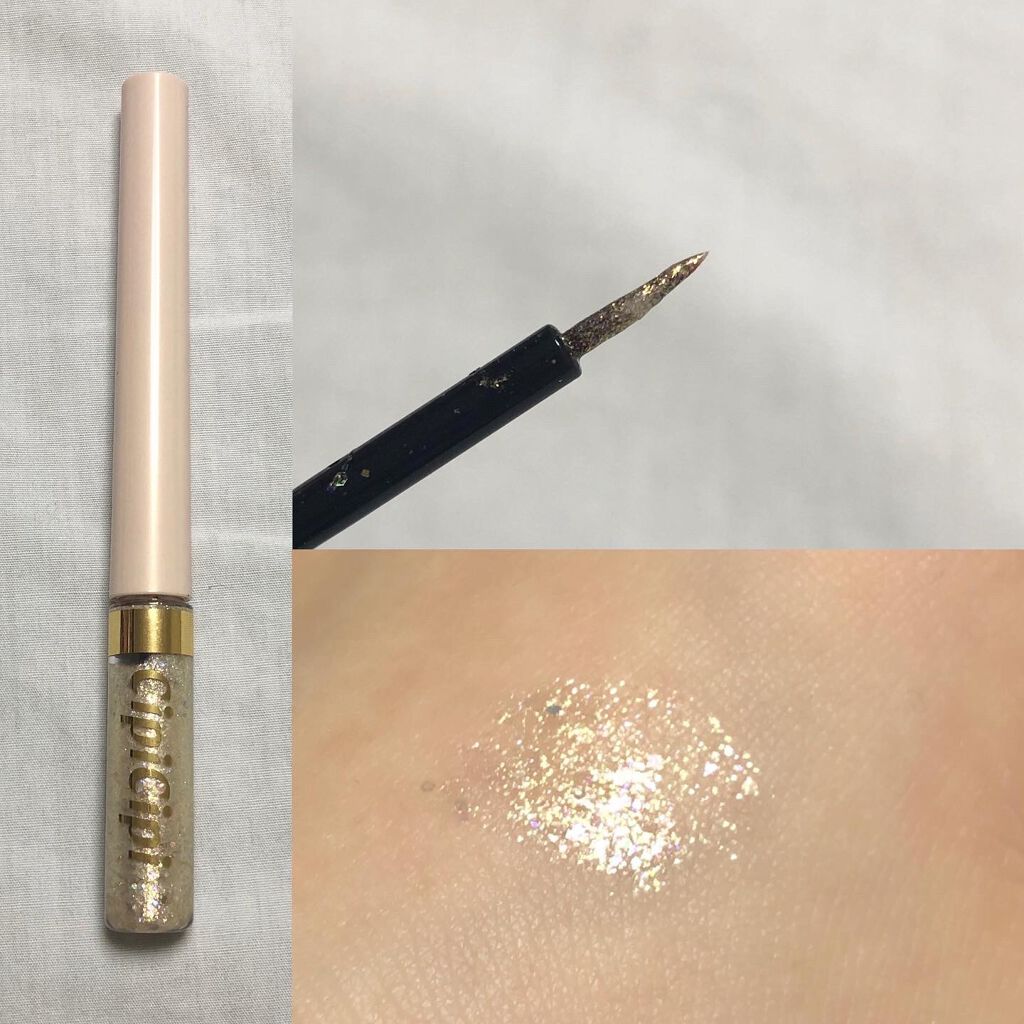 グリッターイルミネーションライナー/CipiCipi/リキッドアイライナーを使ったクチコミ(2枚目)