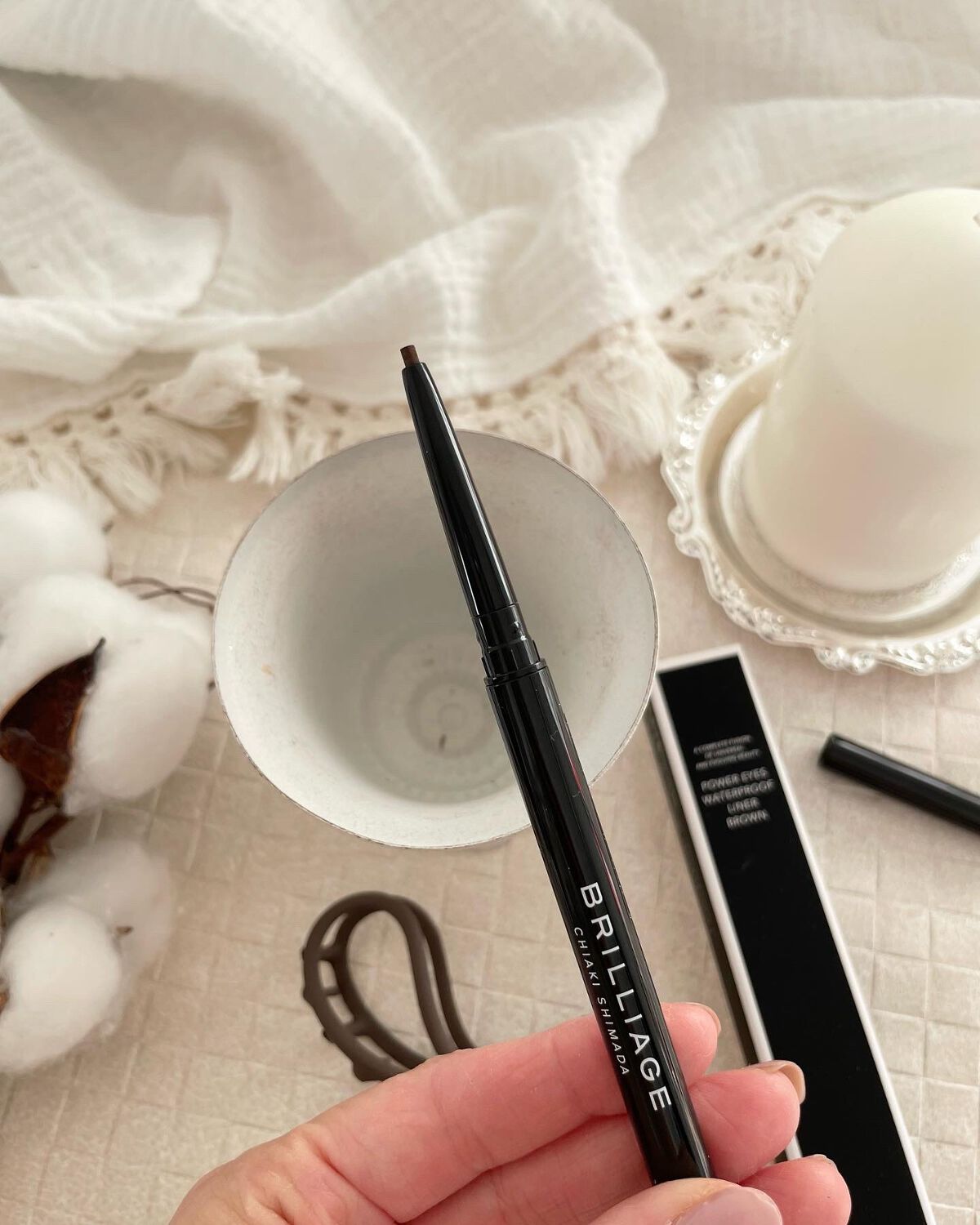 パワーアイズ ウォータープルーフライナー/ブリリアージュ/ペンシルアイライナーを使ったクチコミ(2枚目)