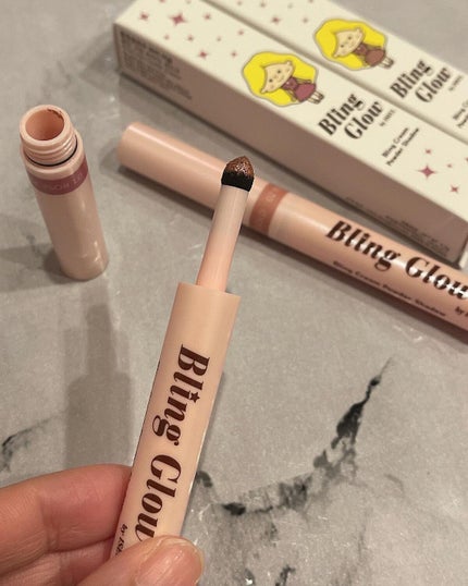 ブリンクリームパウダーシャドウ/BLING GLOW/単色アイシャドウを使ったクチコミ(1枚目)