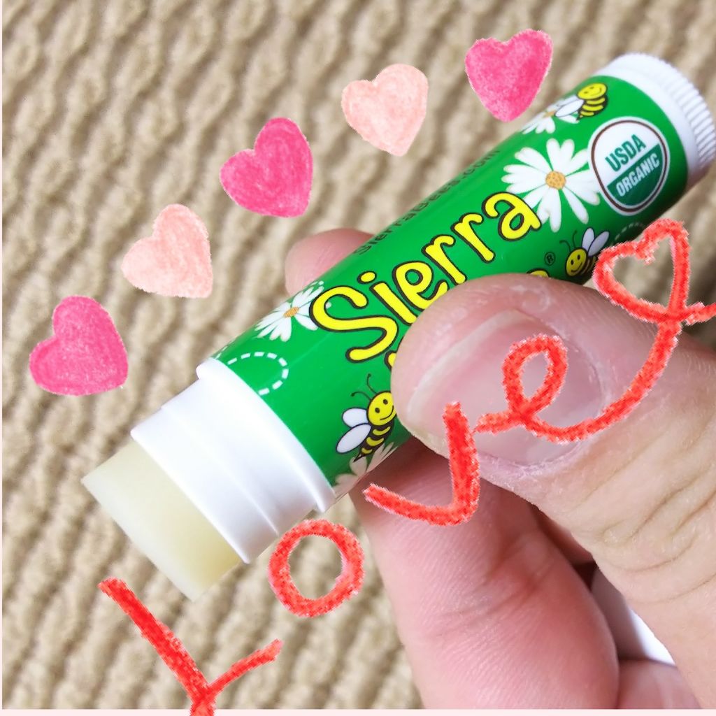 Organic Lip Balm/Sierra Bees/リップバームを使ったクチコミ（2枚目）