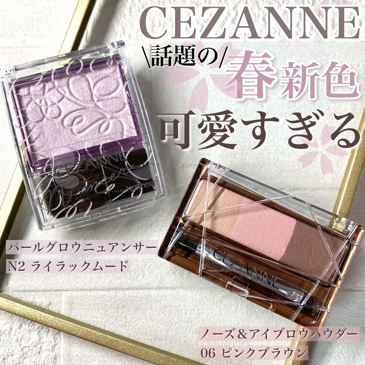 ノーズ＆アイブロウパウダー/CEZANNE/パウダーアイブロウを使ったクチコミ（1枚目）