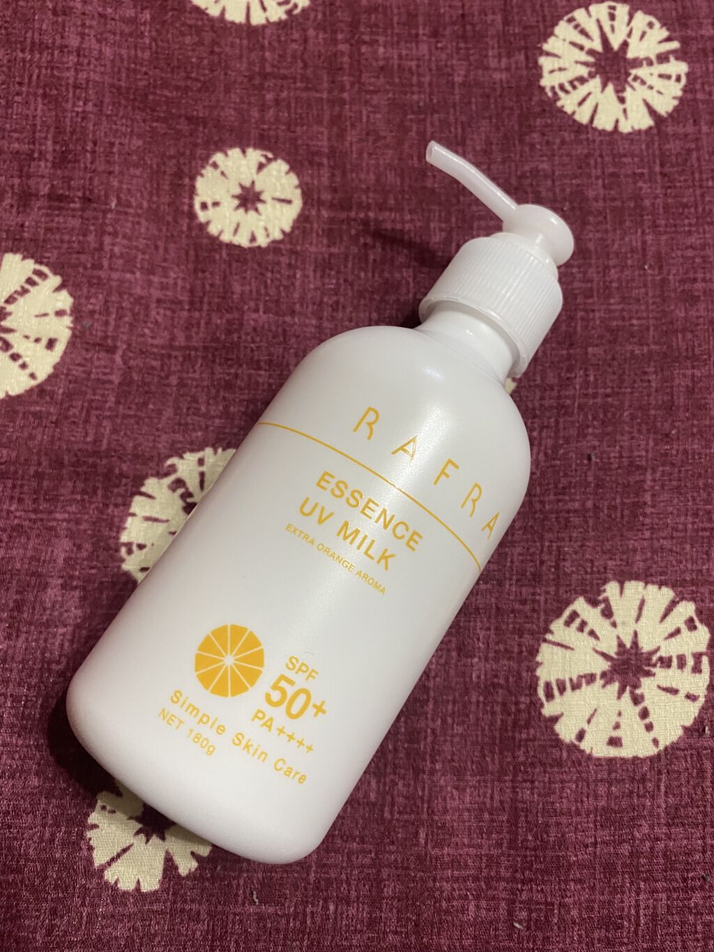 エッセンスUVミルク/RAFRA/日焼け止めミルクを使ったクチコミ（2枚目）