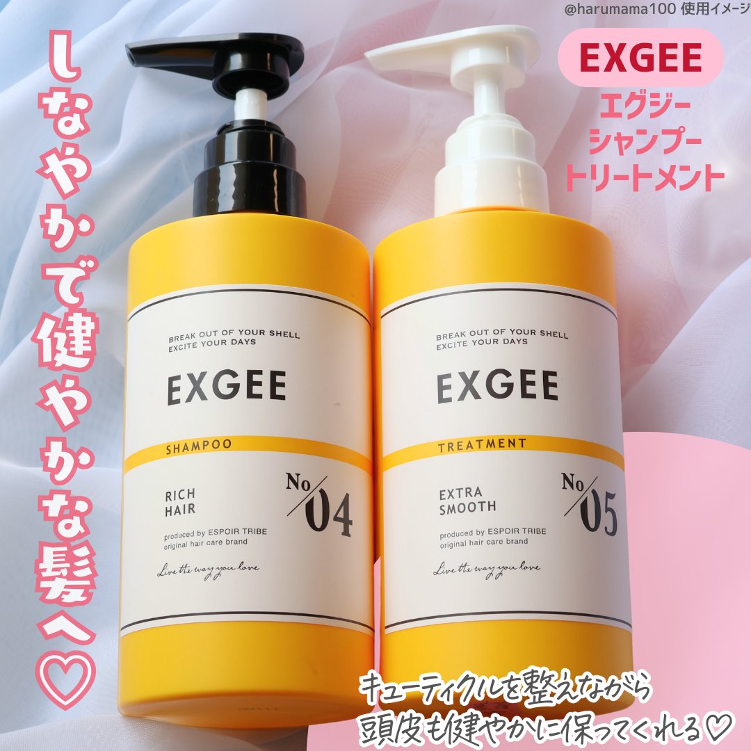 エグジー シャンプー／トリートメント トリートメント 400g/EXGEE/市販シャンプーを使ったクチコミ（2枚目）