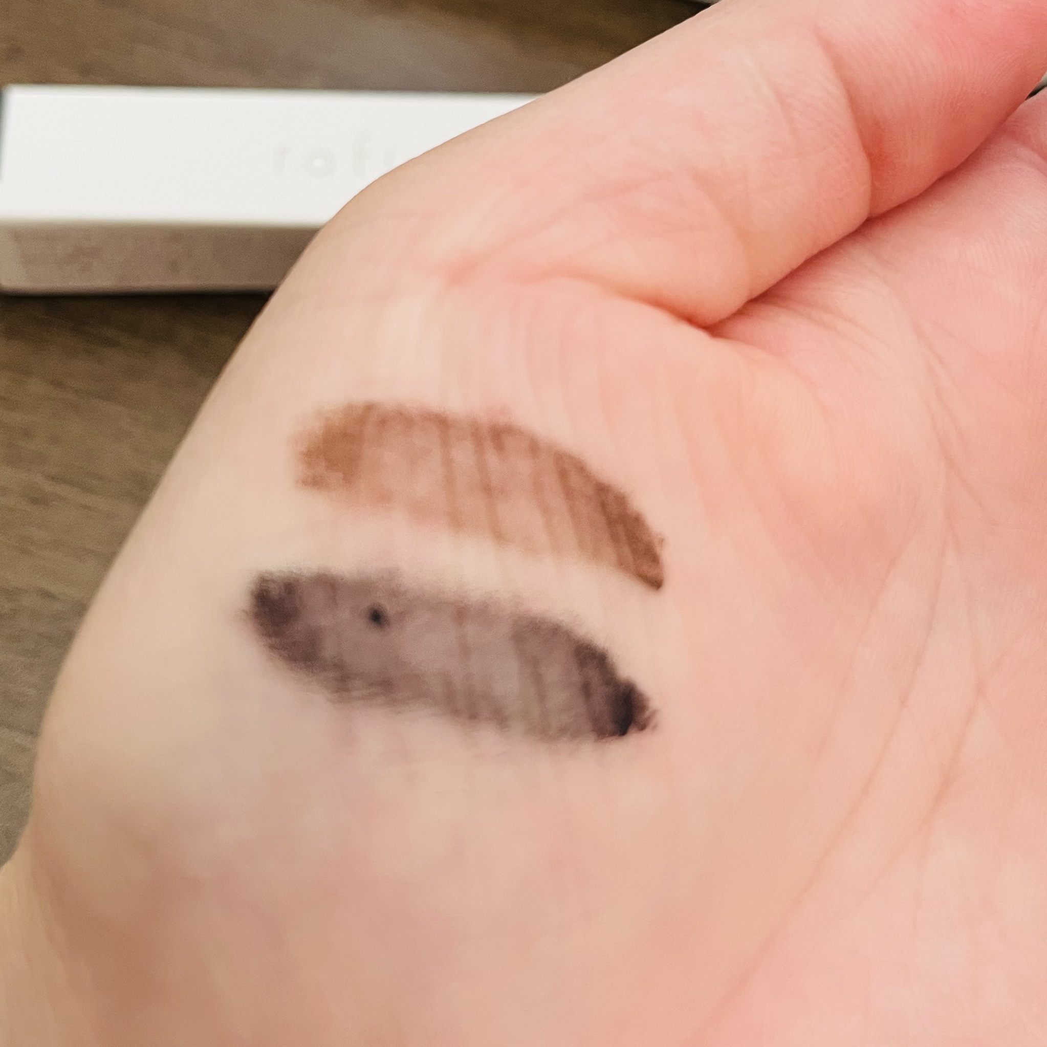 グロウアップマスカラ 02 ブラウン/rafuna/マスカラを使ったクチコミ（2枚目）