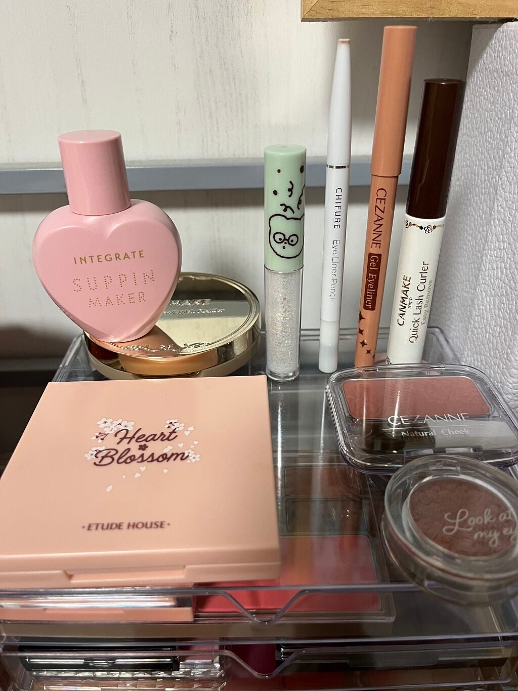 ゆーたん on LIPS 「ディズニーに行った日のメイク💄☆下地はピンク系で薄く☆パウダー..」(1枚目)