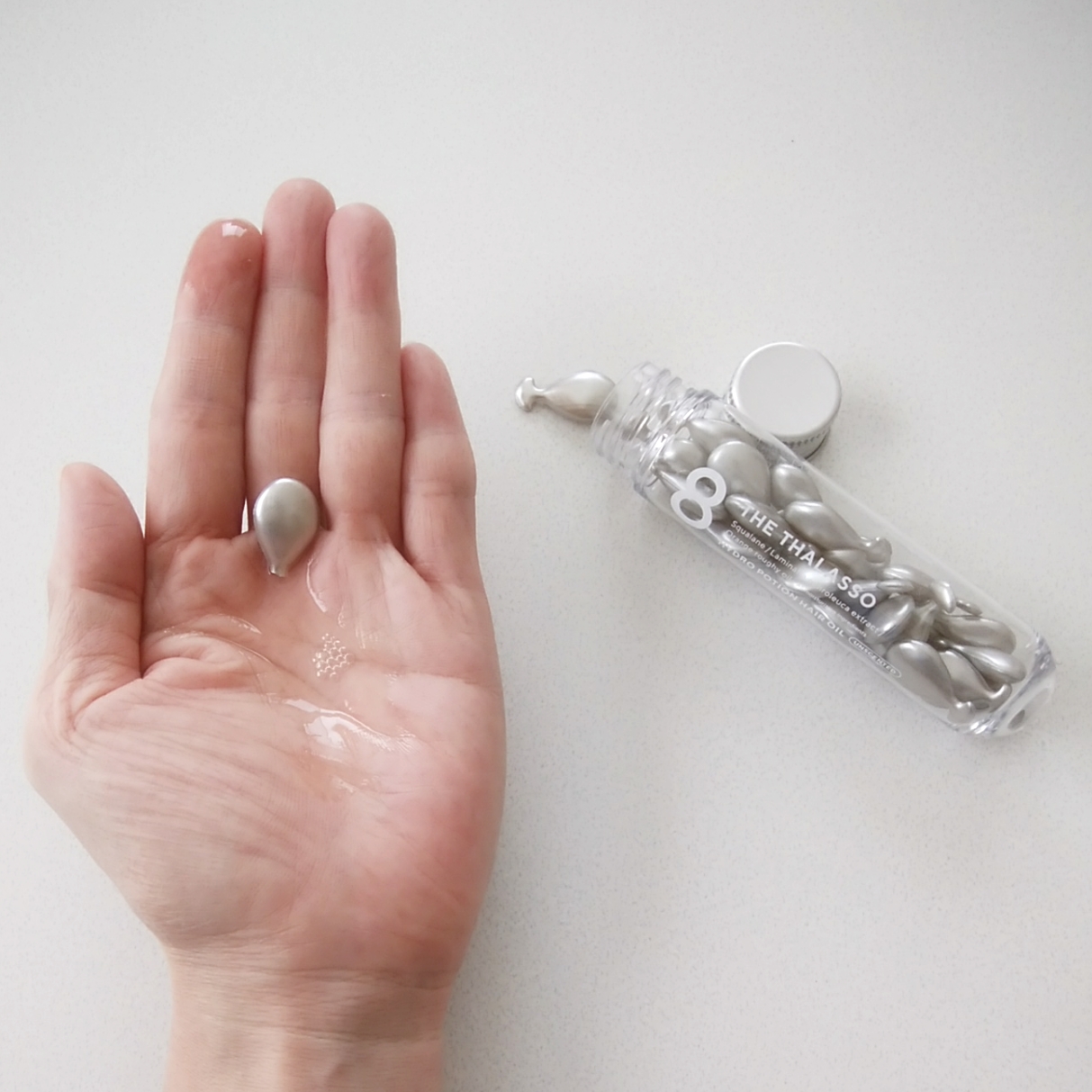 ハイドロポーション 美容液ヘアオイル（無香料）/エイトザタラソ/ヘアオイルを使ったクチコミ（2枚目）